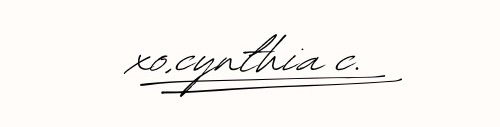 Signature of Cynthia C. in a casual handwritten style.
